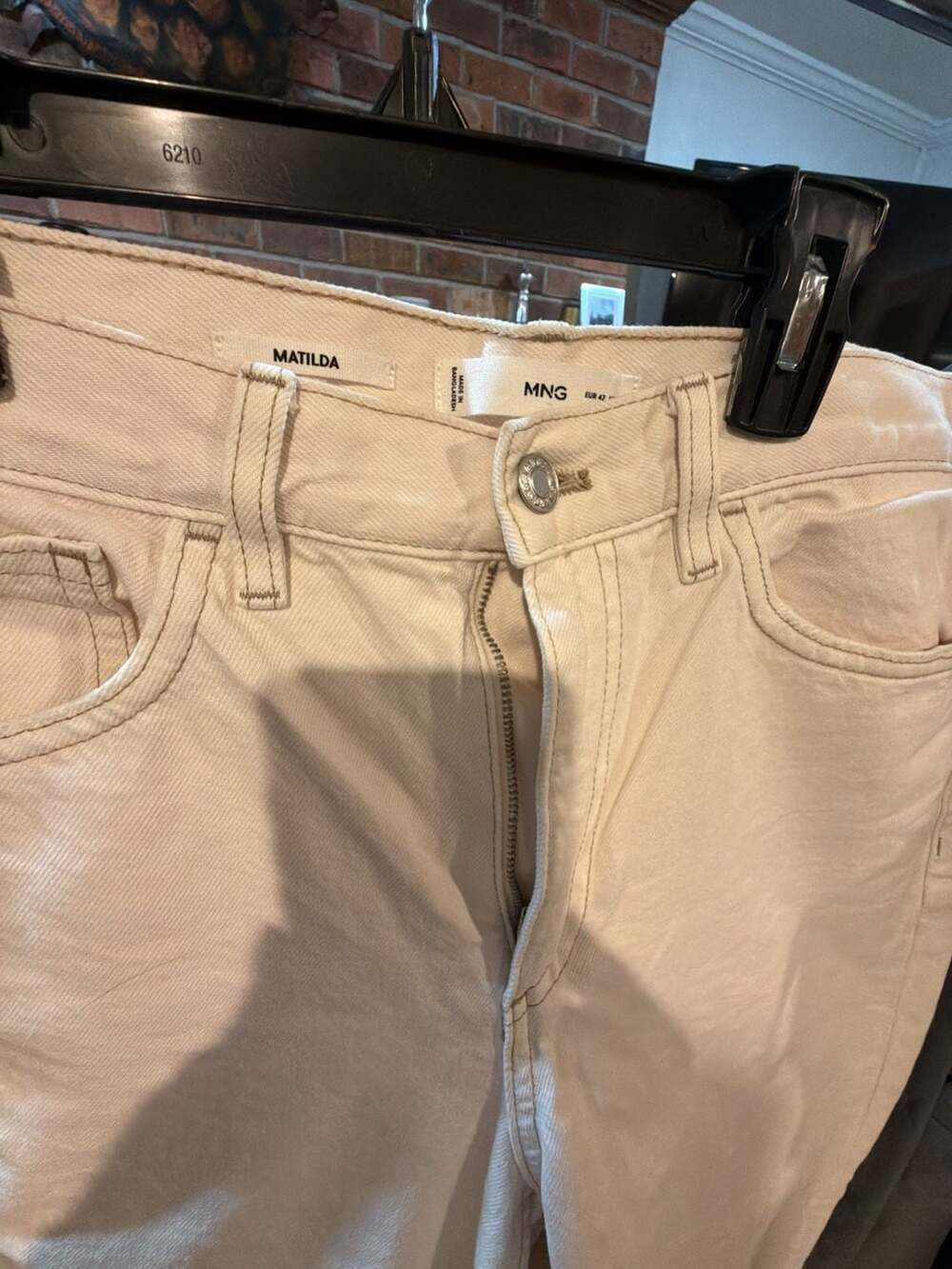 Mango Matilda Ecru Denim Jeans